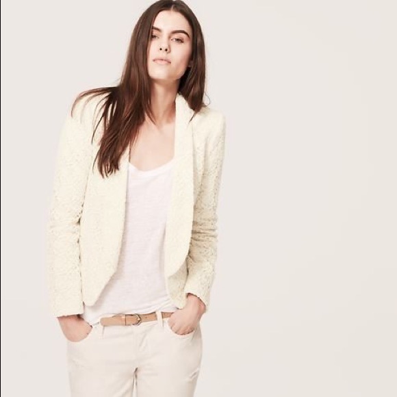 🆕Ann Taylor LOFT lace blazer - Picture 1 of 8